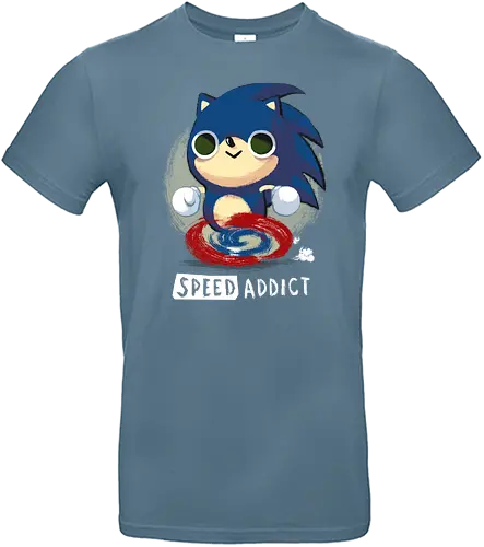 Speed Addict - hedgehog, igel, speed, fast, gaming, games - Standard T-Shirt