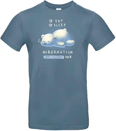 Hibernation - nap, relax, eisbär, bär, winter, Polar br, br - Standard T-Shirt