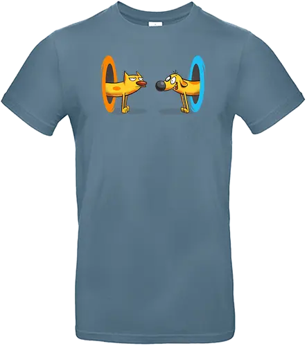 Finally we meet - Catdog, cat, dog, katze, hund, cartoon, 90s, portal - Standard T-Shirt