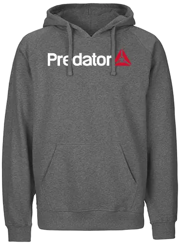 Predator - predator, mashup, sports, movie, horror, alien, scifi, logo - Fairtrade Hoodie