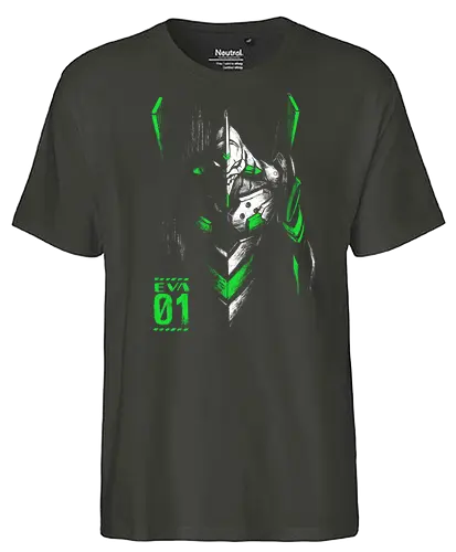 EVA01 ink - eva01, Shinji, NGE, evangelion, mecha, anime, classic - Fairtrade T-Shirt