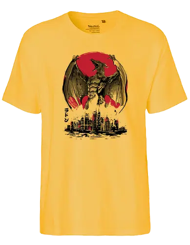 Fire Pteranodon Attack - kaiju, pteranodon, monster, japan, nippon, attack, movie, film - Fairtrade T-Shirt