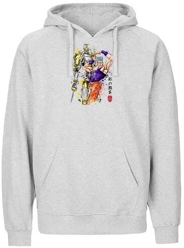 Silver Chariot Watercolor - jojos bizarre adventure, killer queen, manga, jojos, anime, battle tendency, vento aureo, jojolion, joseph, stand, stardust crusaders, joestar, jotaro kujo, phantom blood, jn pierre polnareff, Dinokage kira, diamond is unbrkable - Fairtrade Hoodie