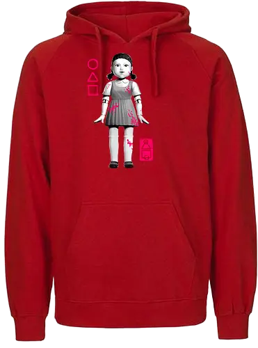 Green Light Red Light - squid, game, k-drama, tv - Fairtrade Hoodie