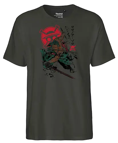 Pirate Hunter - anime, manga, straw hat pirates, pirate, luffy - Fairtrade T-Shirt