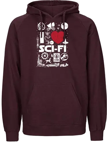 I Love Sci Fi - sci fi, film, serie, science fiction, fun, fan - Fairtrade Hoodie