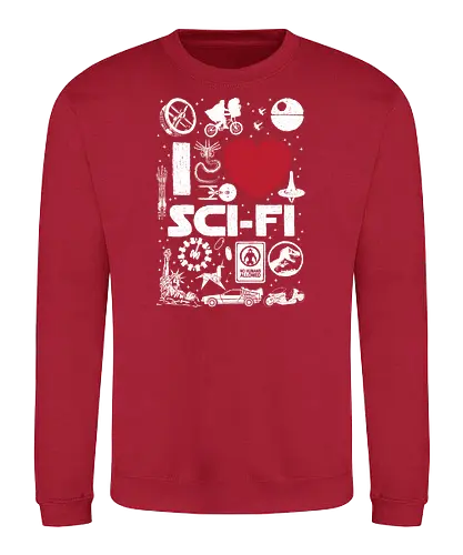 I Love Sci Fi - sci fi, film, serie, science fiction, fun, fan - Sweatshirt
