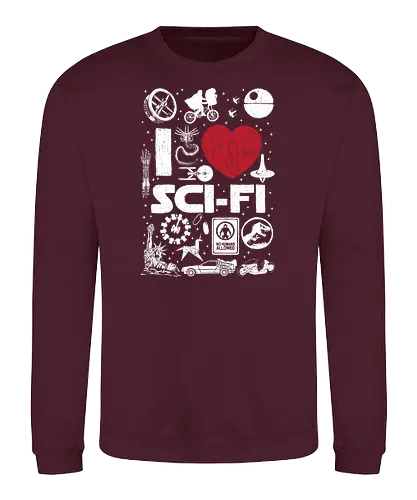 I Love Sci Fi - sci fi, film, serie, science fiction, fun, fan - Sweatshirt