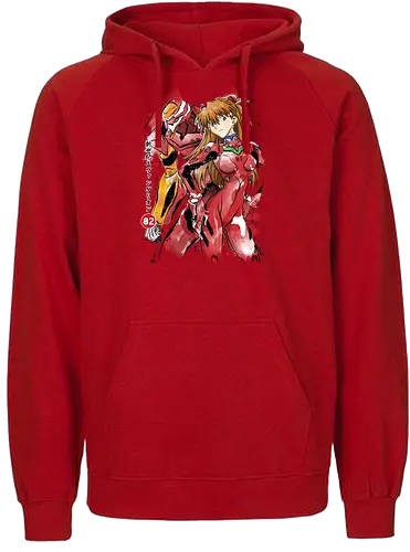 UNIT-02 - anime, manga, evangelion, Unit - Fairtrade Hoodie