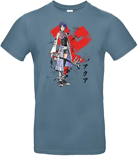 Keyblade Master Aqua - gaming, kingdom, Keyblade, console, hrts - Standard T-Shirt