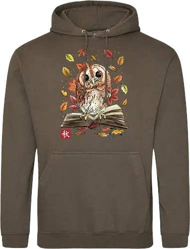 Owl Leaves and Books