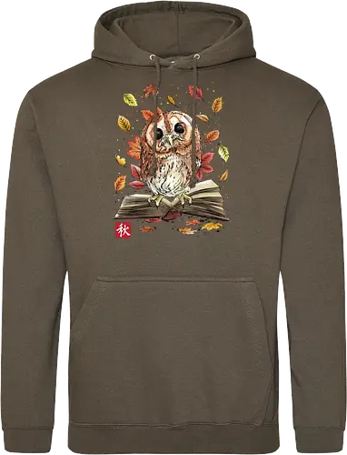 Owl Leaves and Books