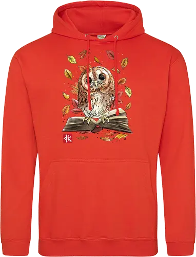 Owl Leaves and Books