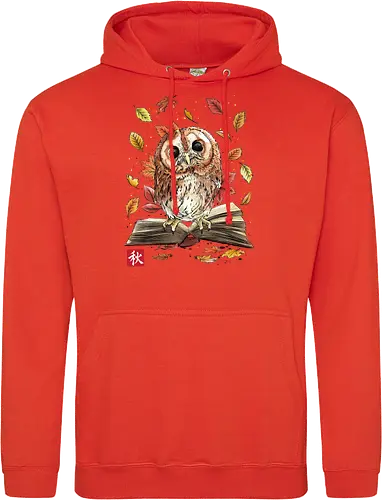 Owl Leaves and Books