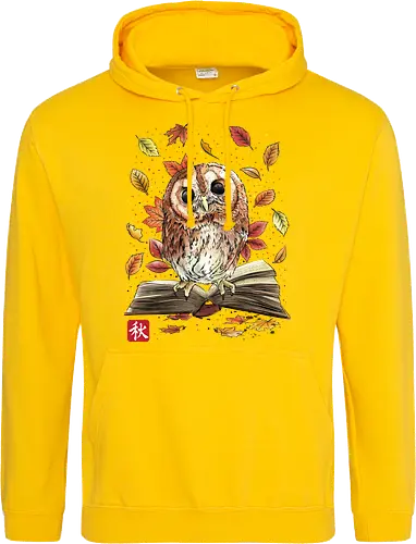 Owl Leaves and Books