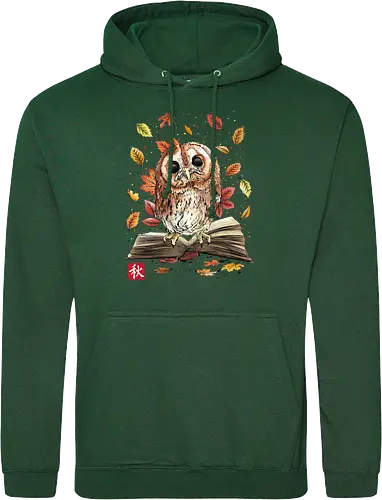 Owl Leaves and Books