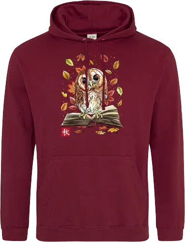 Owl Leaves and Books