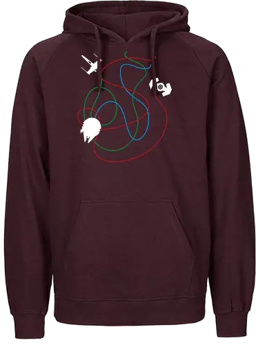Space Scrawl - gaming, Squadron, Spaceships, fighter, movie, space opera - Fairtrade Hoodie