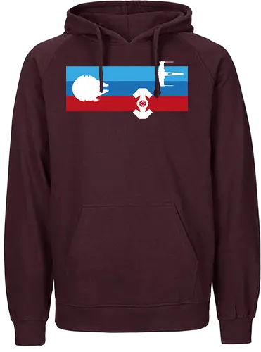 Minimalist Spaceships - space opera, ship, sci-fi - Fairtrade Hoodie