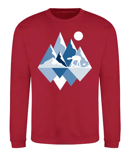 Ice Planet View - ice planet, scifi, view, space opera, movie, film - Sweatshirt