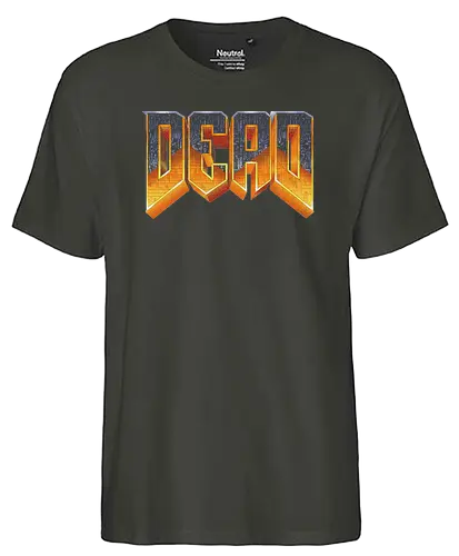 Dead Doomed - doom, gaming, mashup, art, dead - Fairtrade T-Shirt