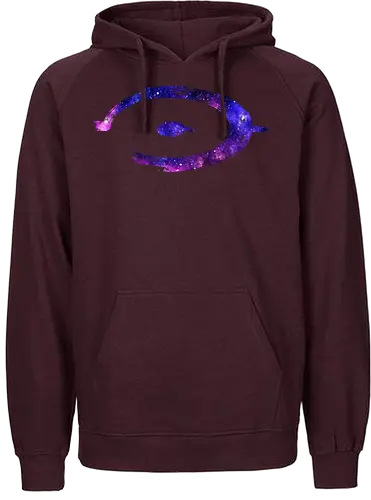 Purple Space - gaming, space, scifi, master, chief, purple - Fairtrade Hoodie