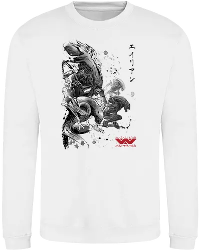 Xenomorph invasion sumi-e