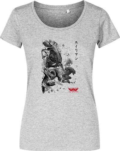 Xenomorph invasion sumi-e