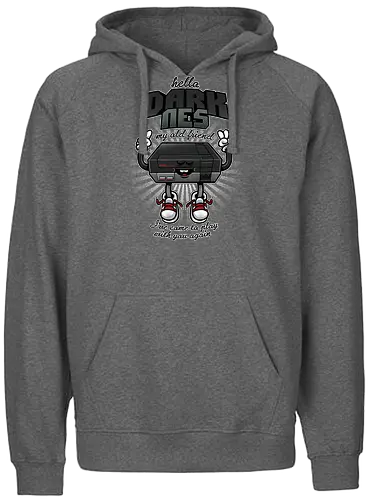 My old Friend - simon and garfunkel, mashup, fun, classic gaming, entertainment system, gaming, retro, classic, darkness - Fairtrade Hoodie