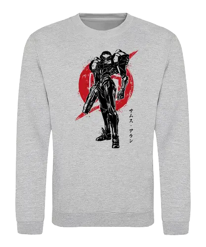 Galactic Bounty Hunter sumi-e - gaming, bounty hunter, classic gaming - Sweatshirt