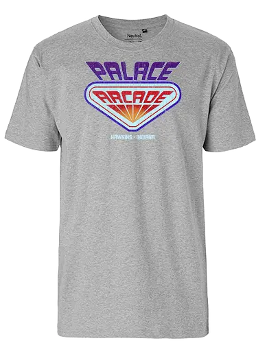Palace Arcade - stranger kids, eleven, will, mike, dustin, lucas, tv, series, arcade, serie, classic gaming - Fairtrade T-Shirt