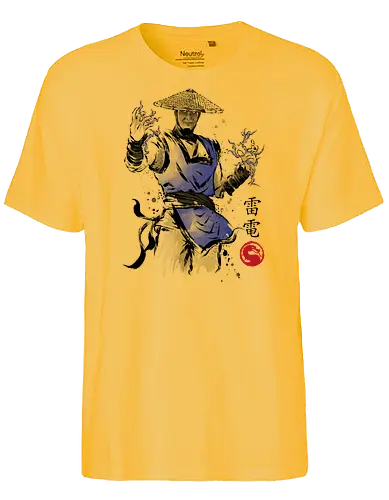 Thunder God sumi-e - gaming, movie, martial arts, bt em up - Fairtrade T-Shirt