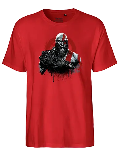 The God Returns - kratos, gaming, console, wargod, god, games, the boy, mythology - Fairtrade T-Shirt