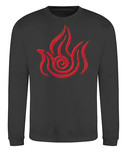 Fire - fire, element, anime, Tribe, Fire Tribe - Sweatshirt