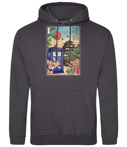 The Tardis in Japan - series, tv, doctor, who, tardis, japan, mashup - Standard Hoodie