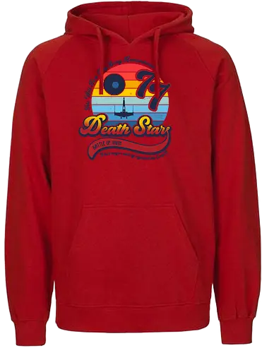 A day long remembered - scifi, space opera, star, 77, retro, fun, victory - Fairtrade Hoodie
