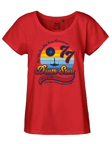 A day long remembered - scifi, space opera, star, 77, retro, fun, victory - Fairtrade Girl Shirt