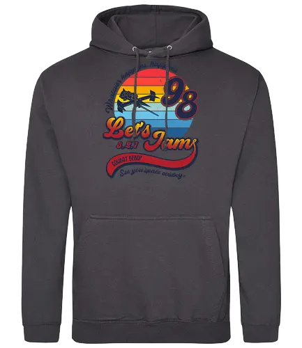 Lets jam - space cowboy, anime, Retro Shirt, retro, 98 - Standard Hoodie