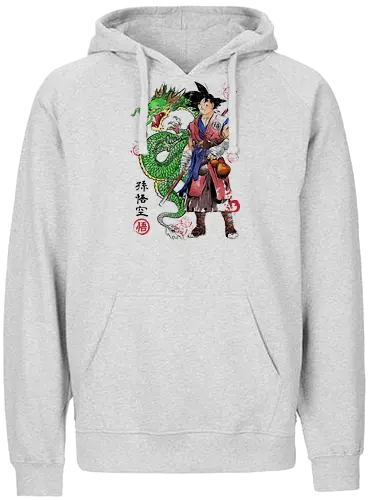Ronin Saiyan White - ronin, Sayan, db, dbz, anime - Fairtrade Hoodie