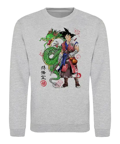 Ronin Saiyan White - ronin, Sayan, db, dbz, anime - Sweatshirt