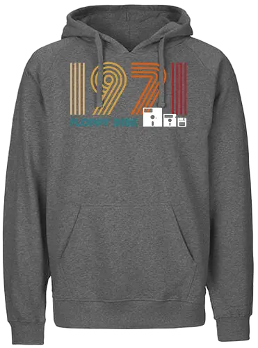 Floppy Disk 1971 - it, retro, Floppy Disk, 1.44mb, Snkernet - Fairtrade Hoodie