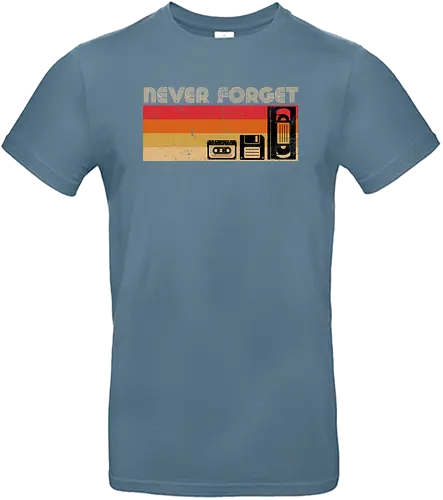 Never Forget - VHS, video, Diskette, tape, kassette, retro - Standard T-Shirt