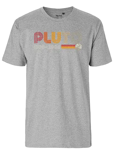 PLUTO - science, pluto, planet, wissenschaft, astronomie, Astrologie, retro - Fairtrade T-Shirt