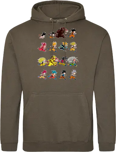 Marathon - anime, dbz, son goku, manga - Standard Hoodie