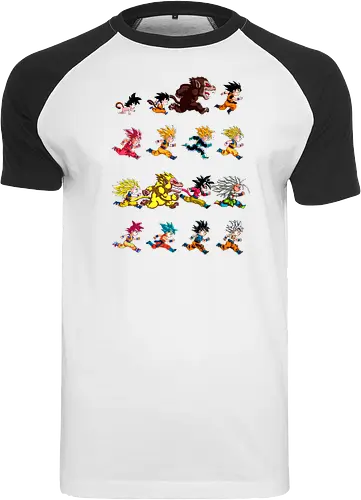 Marathon - anime, dbz, son goku, manga - Raglan T-Shirt