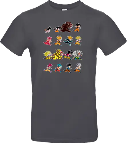 Marathon - anime, dbz, son goku, manga - Standard T-Shirt