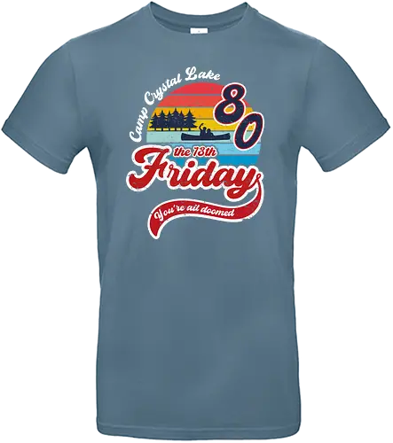 Friday 1980 - horror, retro, camp crystal lake, Friday 13th - Standard T-Shirt