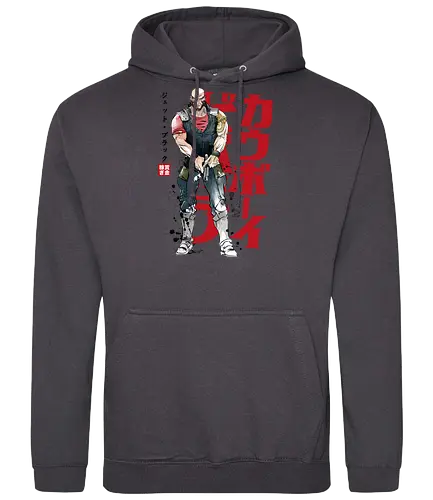 Jet sumi-e - space cowboy, bounty hunter, cowboy, jet, anime - Standard Hoodie