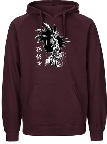 Inking Instinct Warrior - dbz, saiyan, saiyajin, warrior, krieger - Fairtrade Hoodie