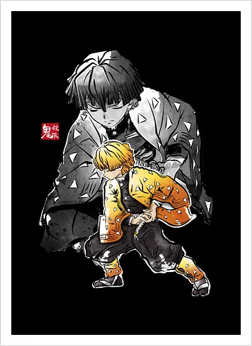 Zenitsu sumi-e